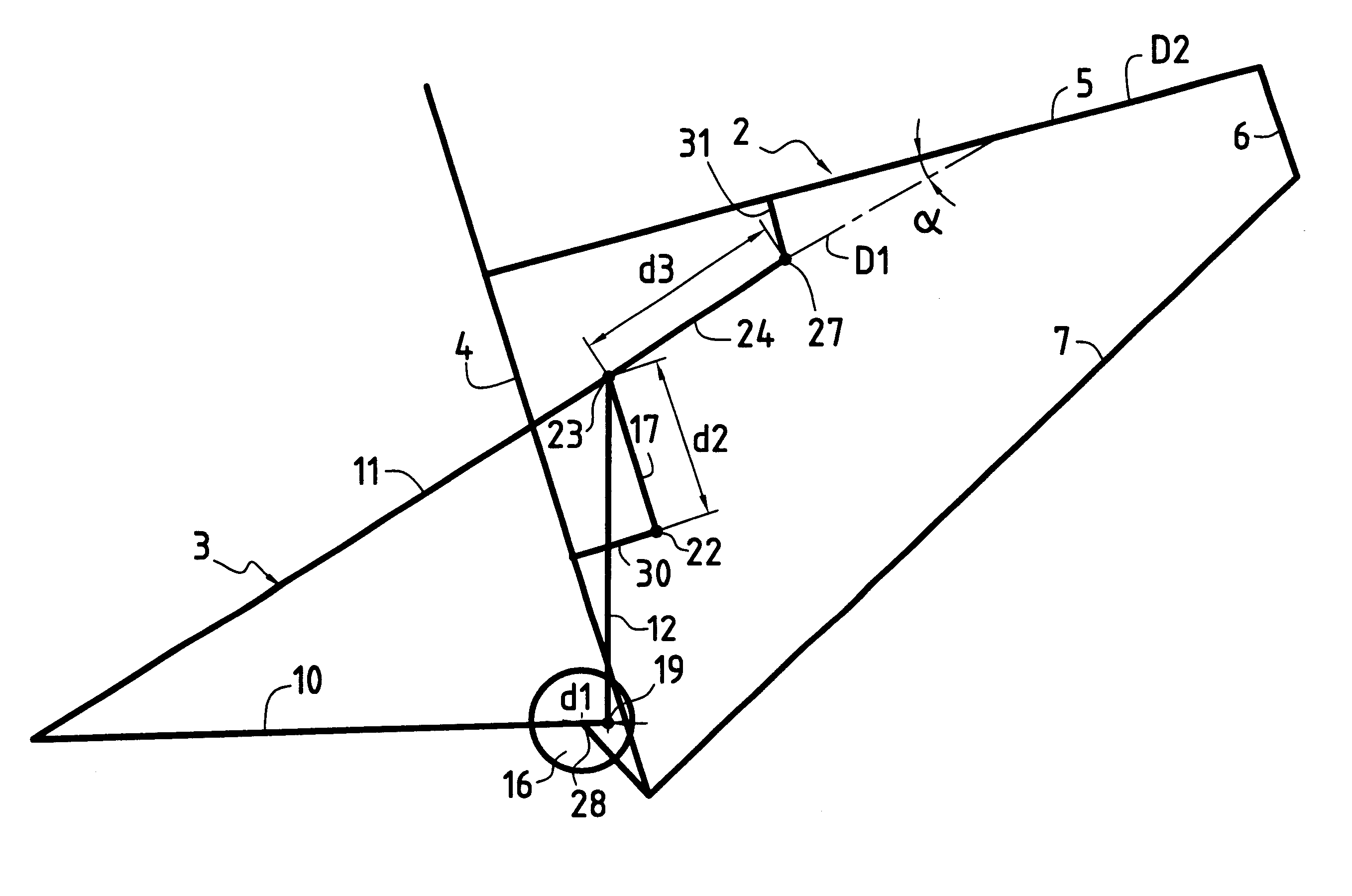 Two-wheeled vehicle with rear suspension