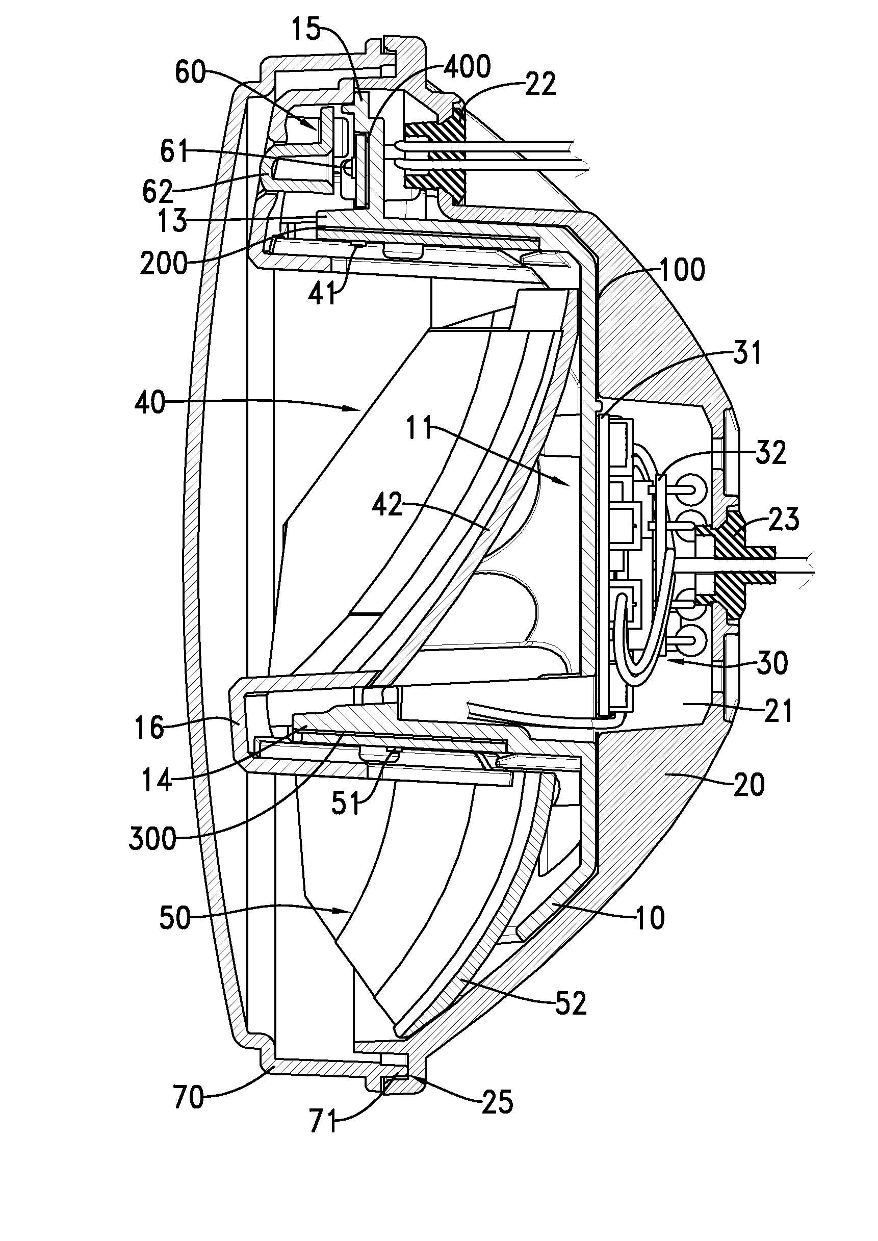 Efficient heat-dissipating and all day lighting headlight