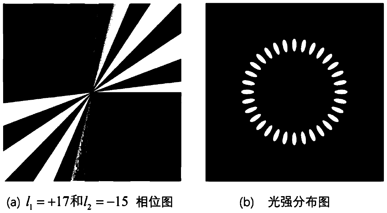 Superposition state vortex light-based object rotation direction detecting device