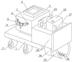 Field returning machine capable of embedding materials into soil