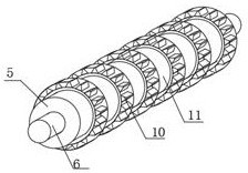 Field returning machine capable of embedding materials into soil