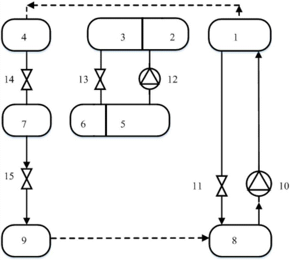 Absorption heat pump circulating system