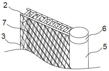 Fan-shaped breeding net