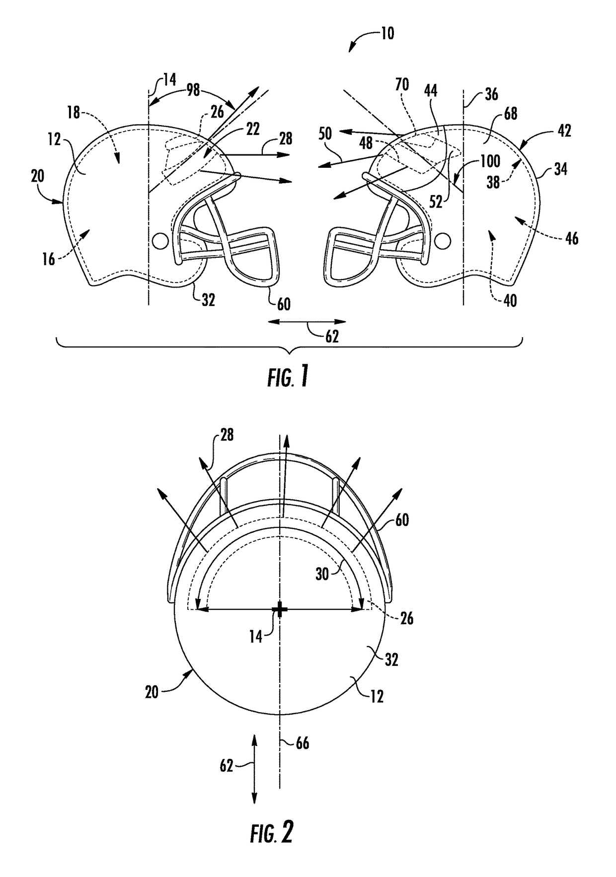 Headgear system with impact reduction feature