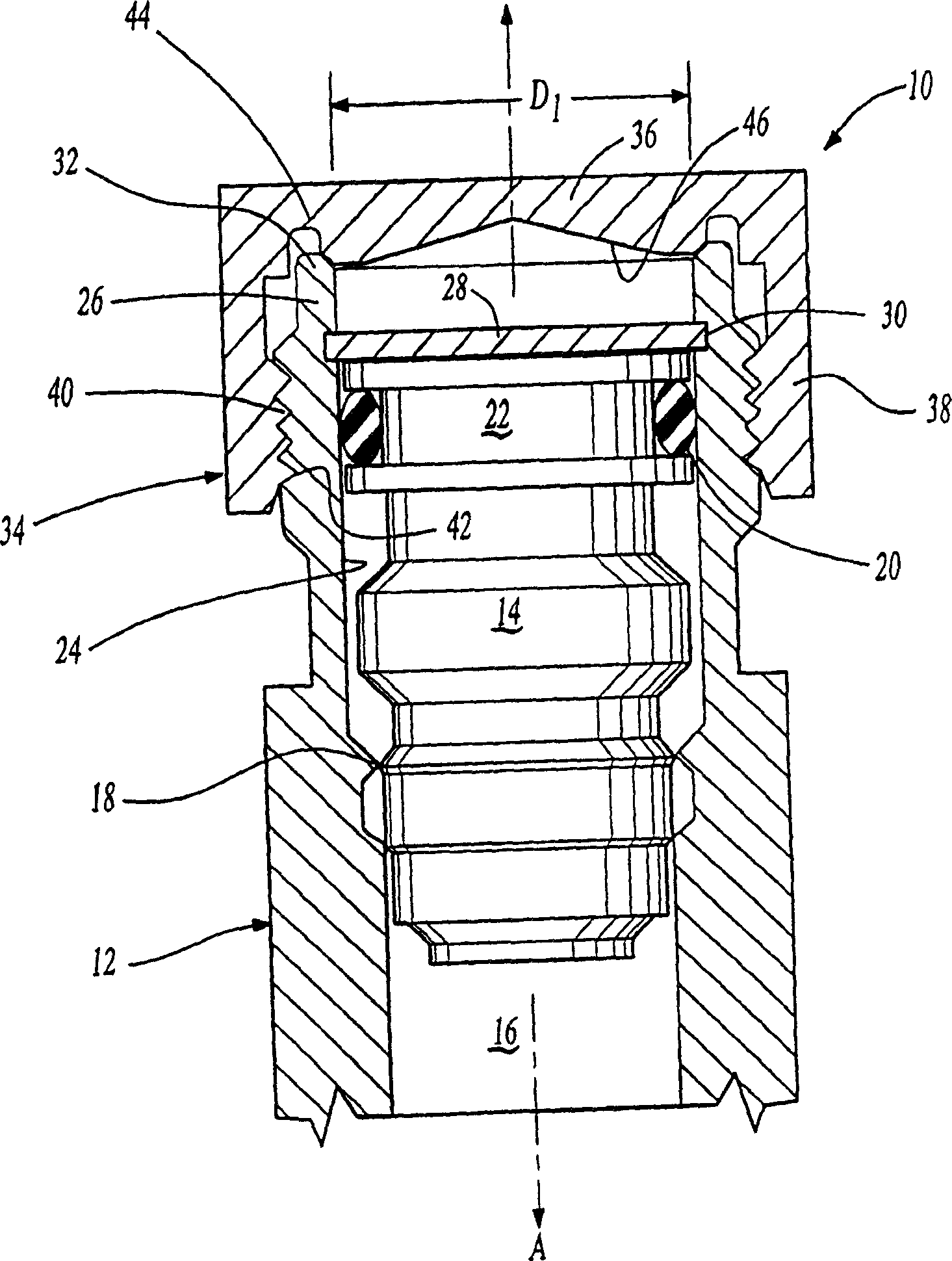 Valve rod cap of air conditioner service valve