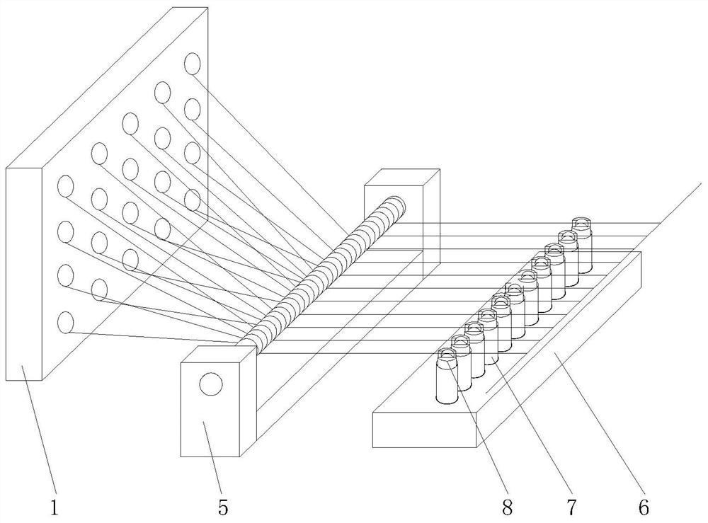 A kind of section warping machine for textile