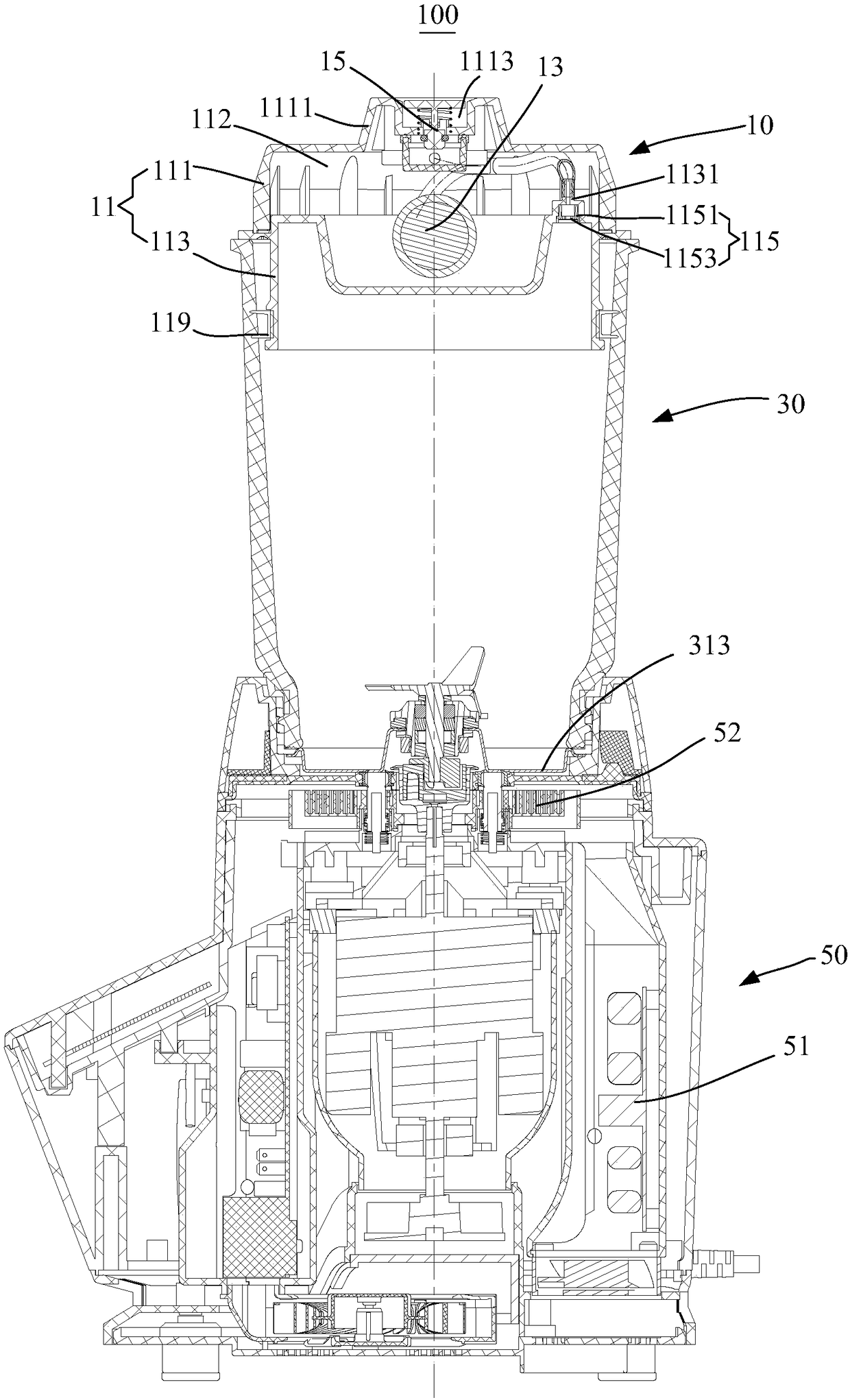 Cup lid assembly, mixing cup assembly and food processor