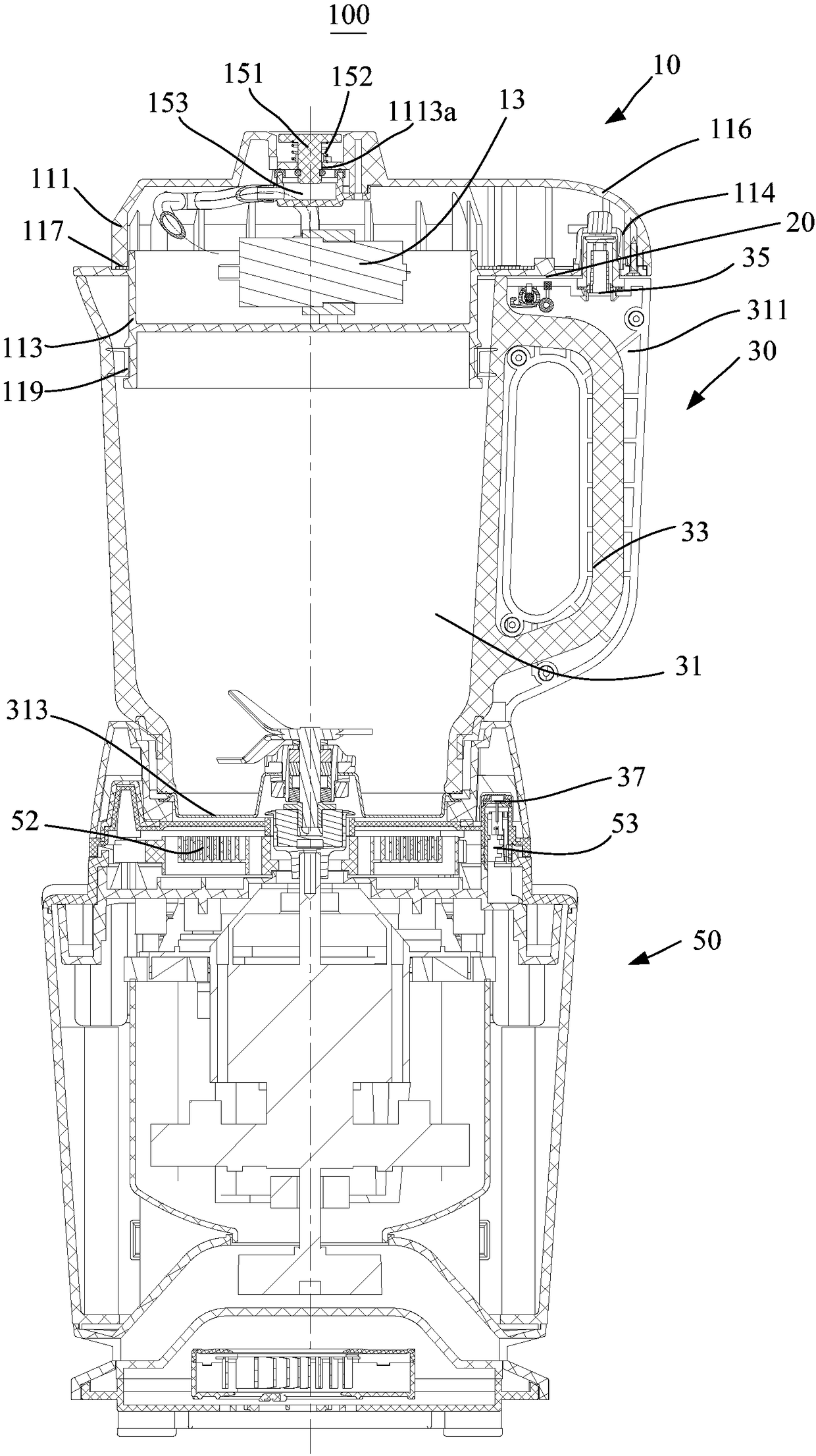 Cup lid assembly, mixing cup assembly and food processor