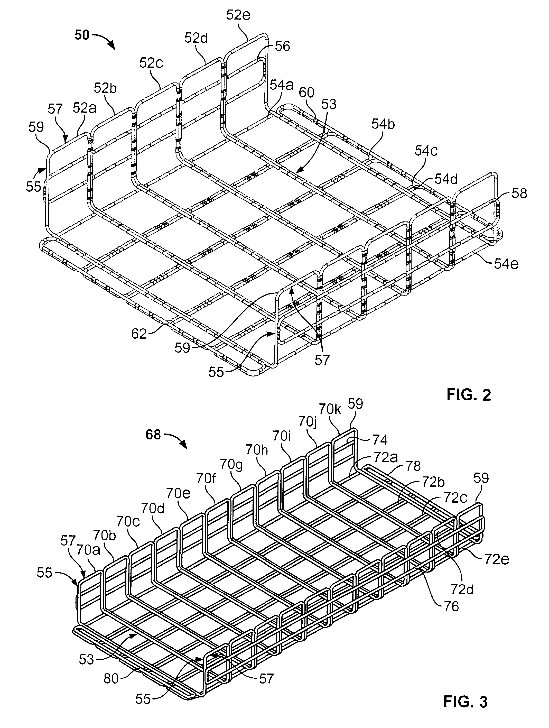 Wire basket pathway system