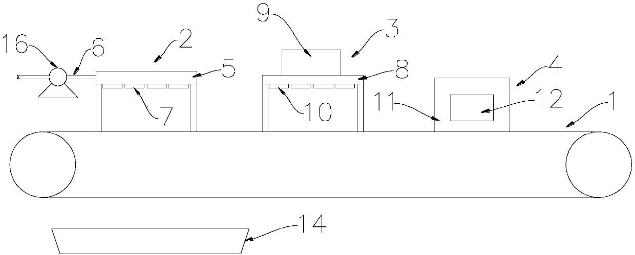 Cooling device for dairy products after hot filling