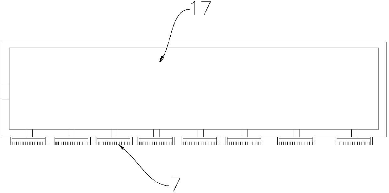 Cooling device for dairy products after hot filling