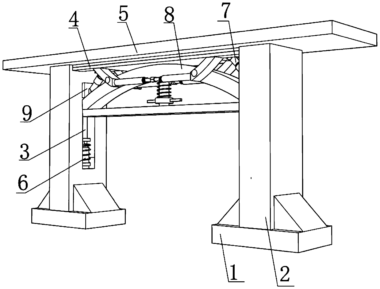 Bridge reinforcing device for municipal bridge engineering