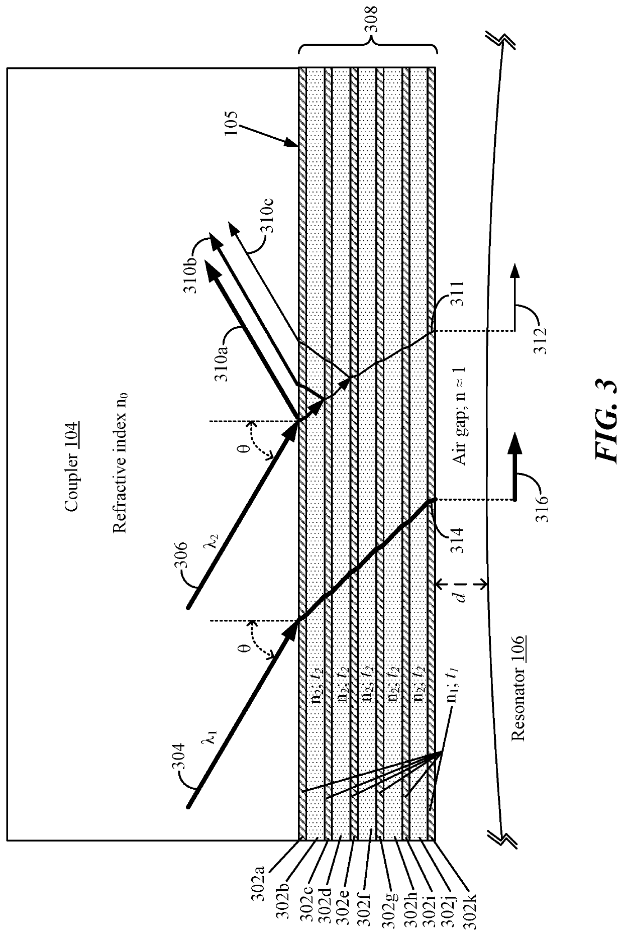 Methods and devices for evanescently coupling light having different wavelengths to an open dielectric resonator