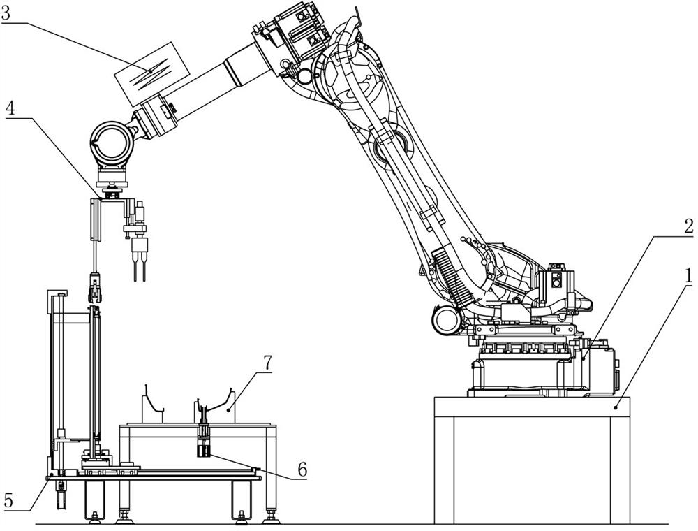 Automatic ultrasonic welding equipment for radar support of automobile bumper