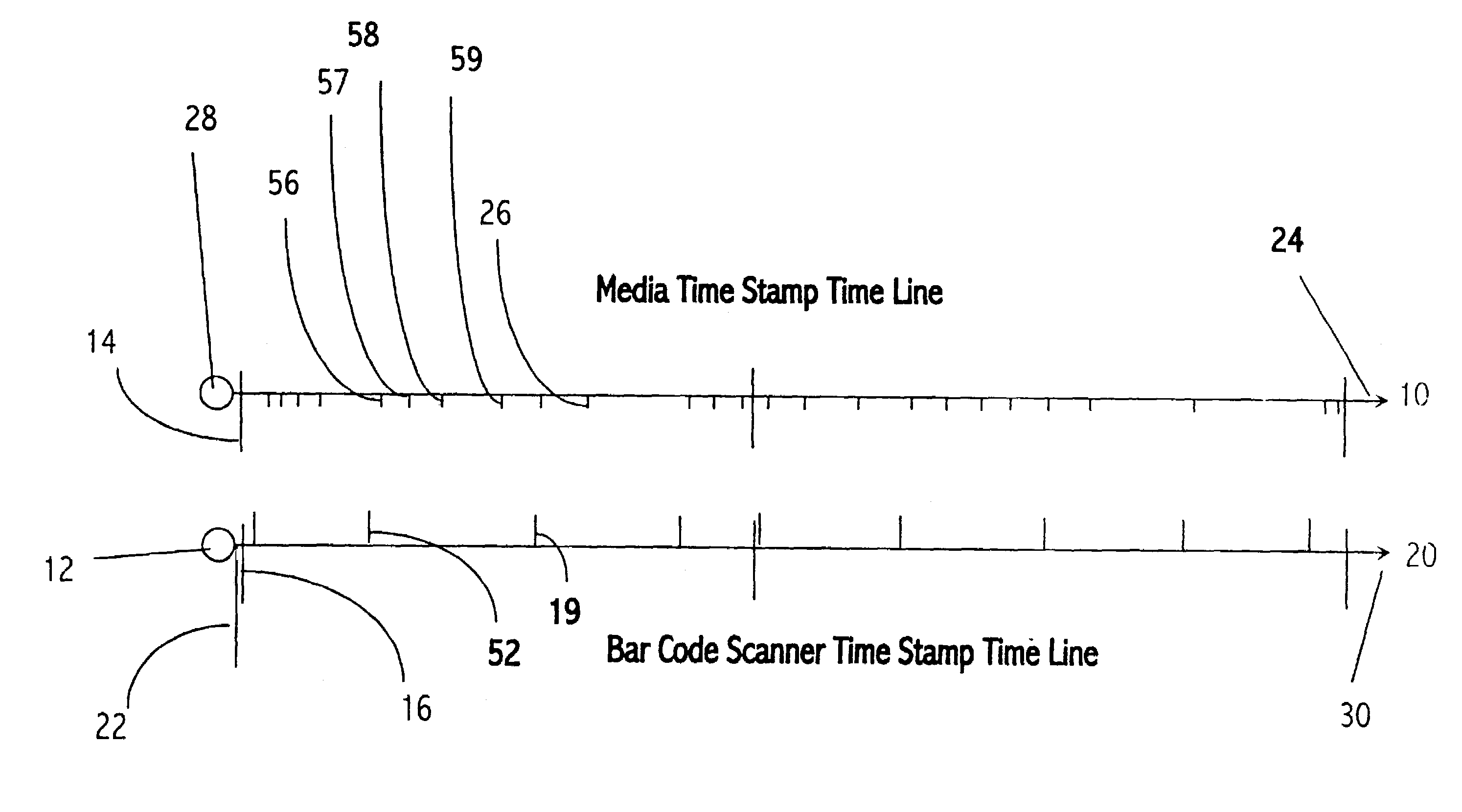 Method of matching a digital camera image to a database using a timestamp device