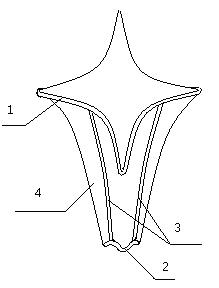 Reflecting surface of deployable antenna based on shape memory polymer and manufacturing method of skeleton structure thereof