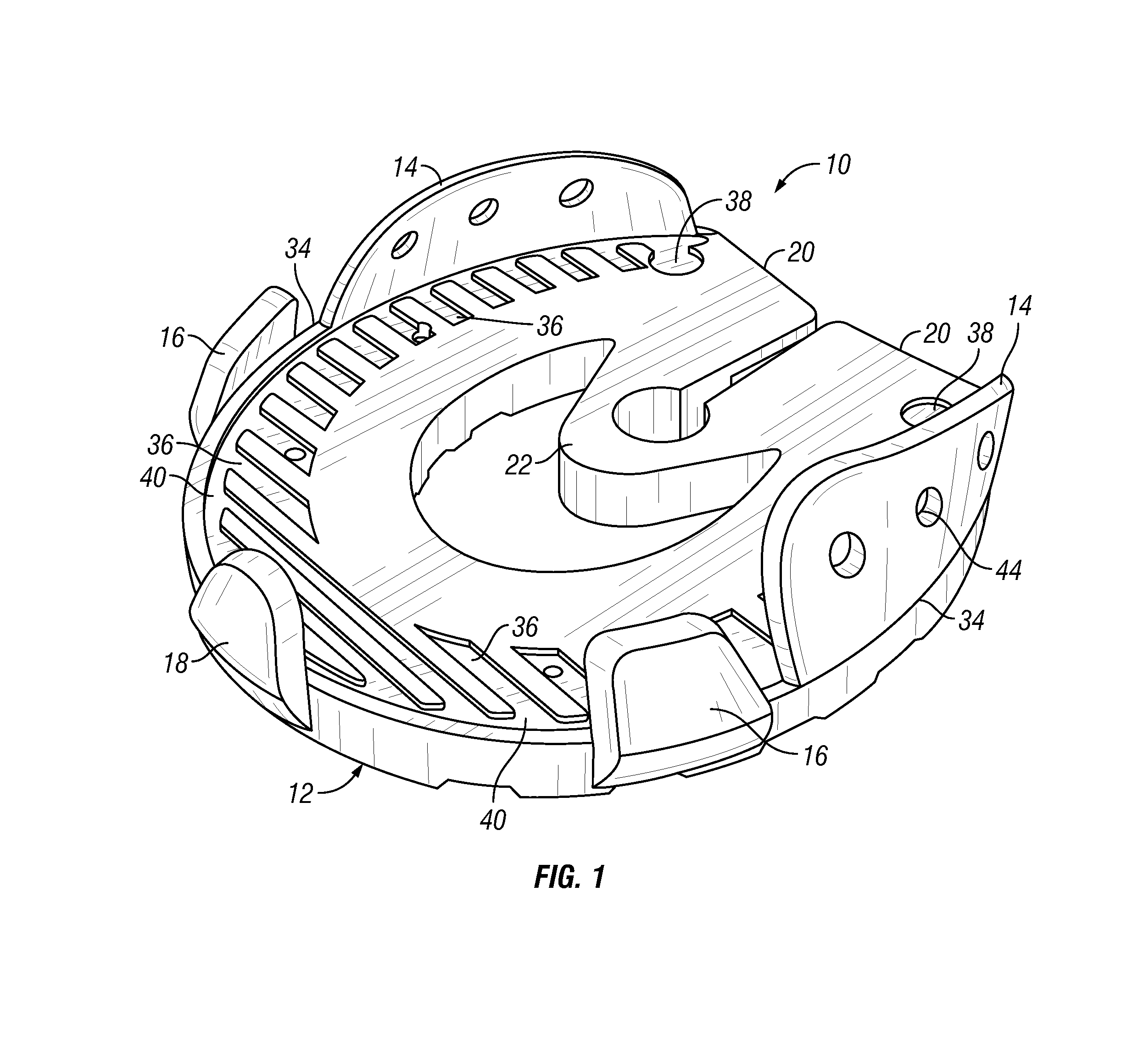 Optionally glued-on or nailed-on horse shoe