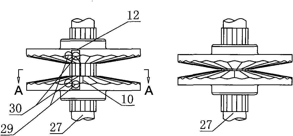 Belt transmission type continuously variable transmission mechanism