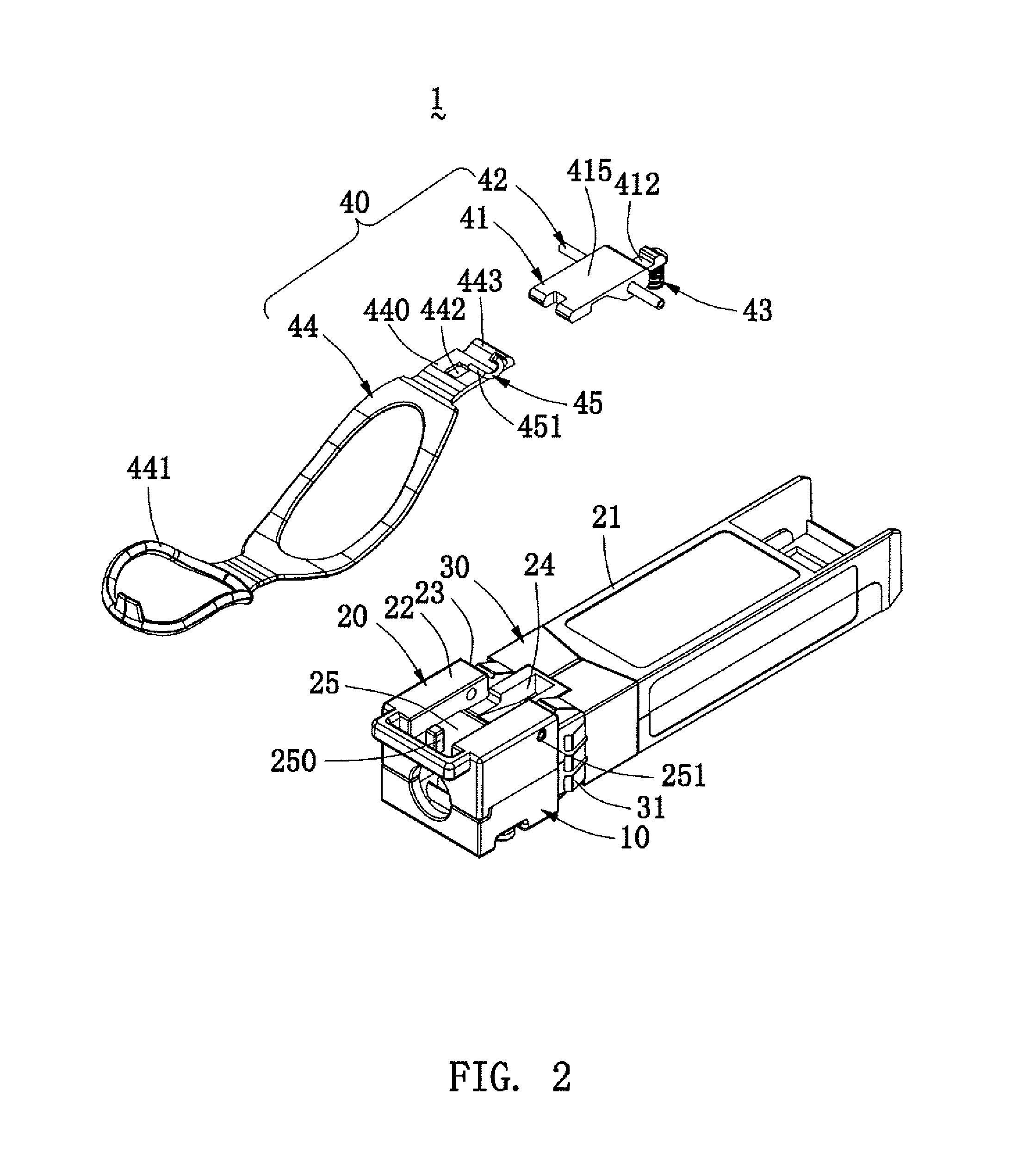 Small form-factor pluggable connector