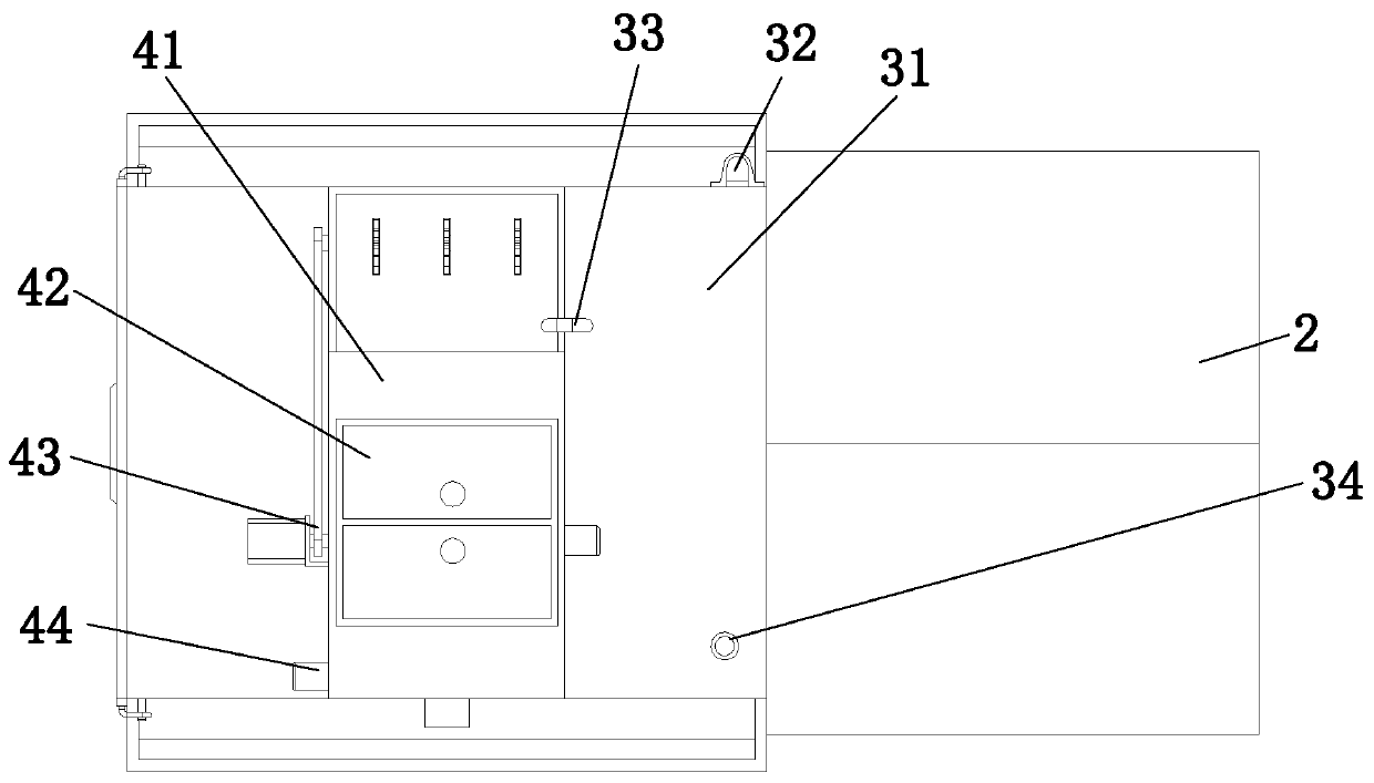 Poultry raising device capable of providing convenience for taking eggs