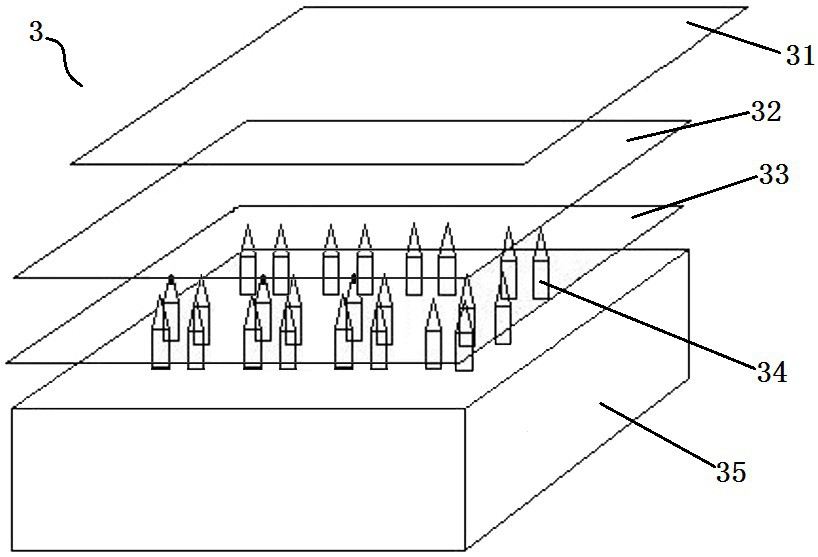 Relay positioning test device and relay test equipment using same