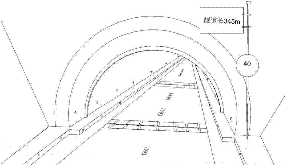 Tunnel source-free lighting system utilizing natural light and automobile lamp light