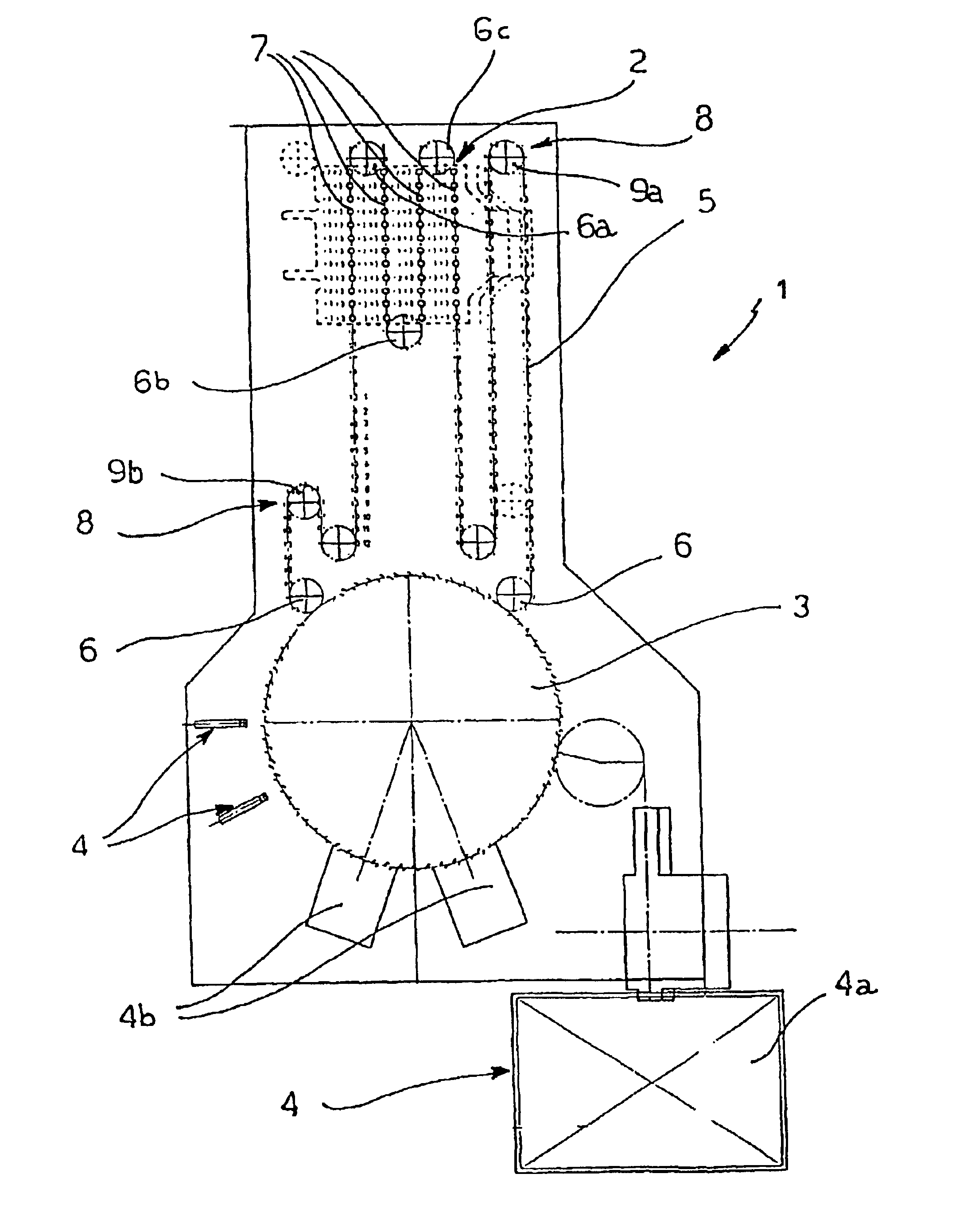 Device for conveying and checking containers, in particular preforms