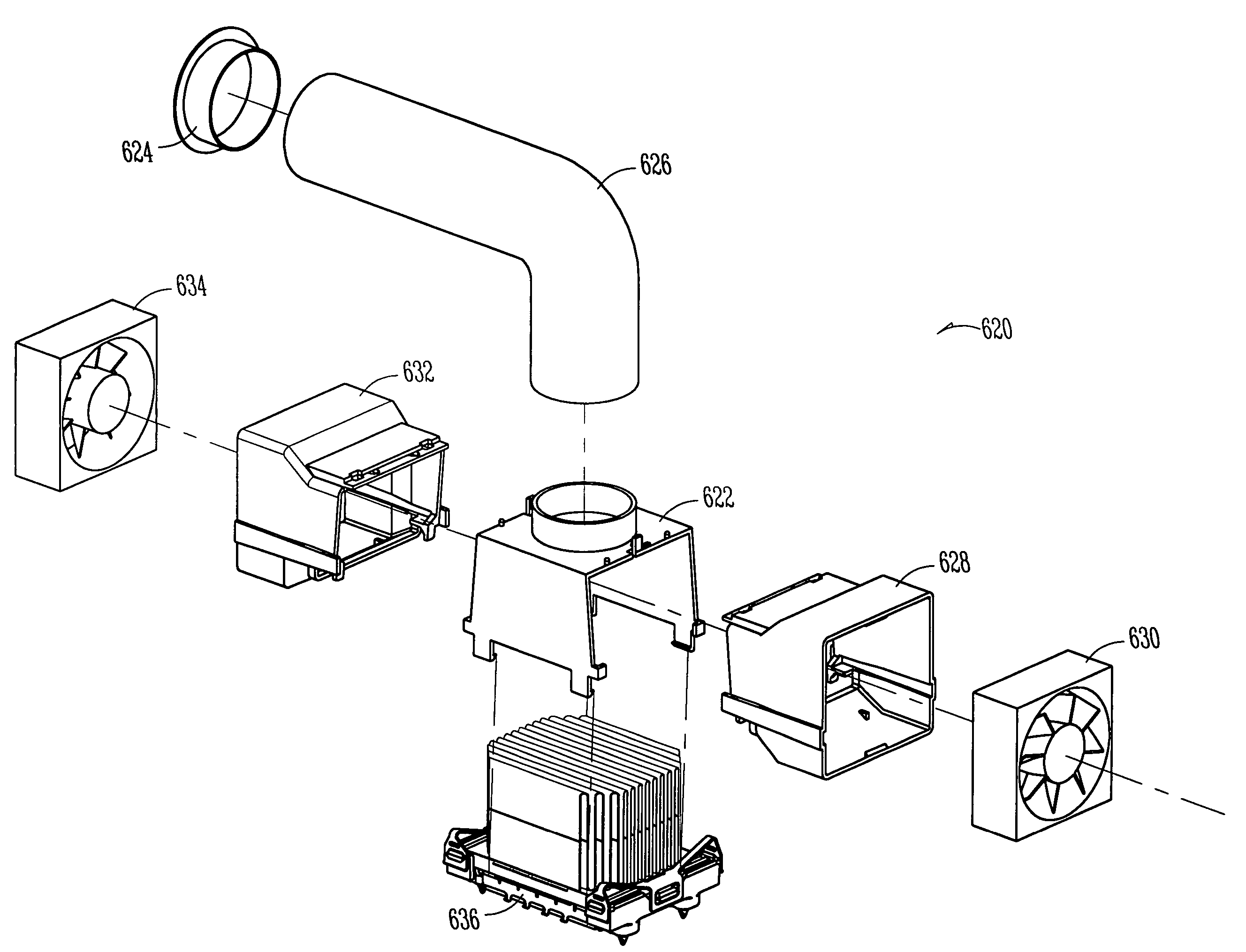 Method and apparatus for dissipating heat from an electronic device