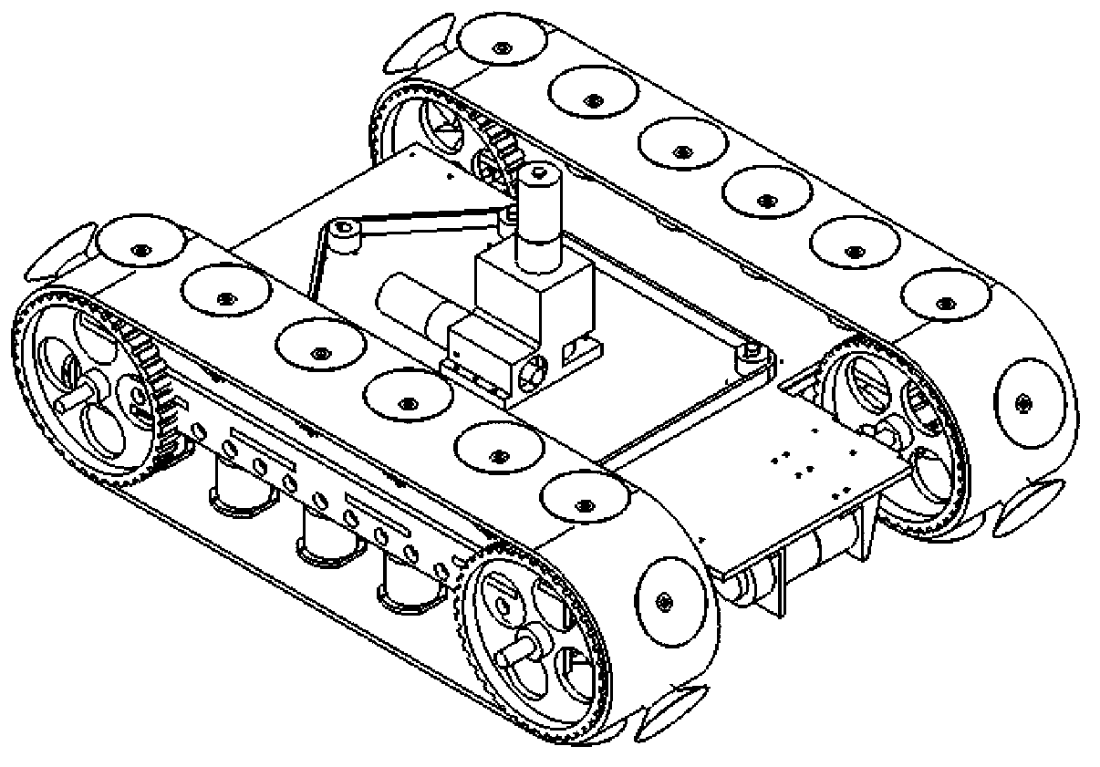 Cam-type negative pressure adsorption wall-climbing robot