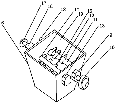 Disposer for motor end cover production waste