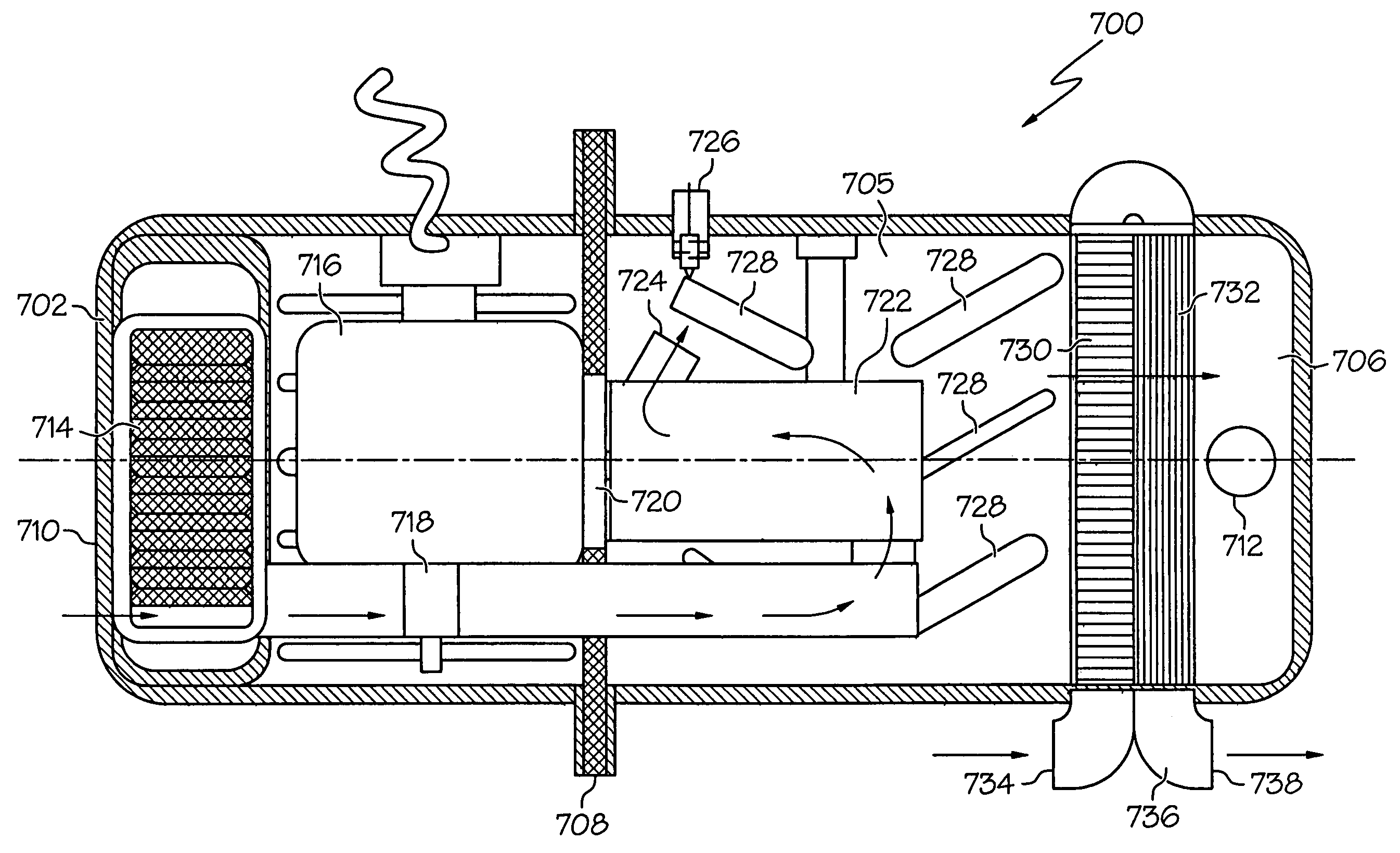 Integrated air supply with humidification control for fuel cell power systems