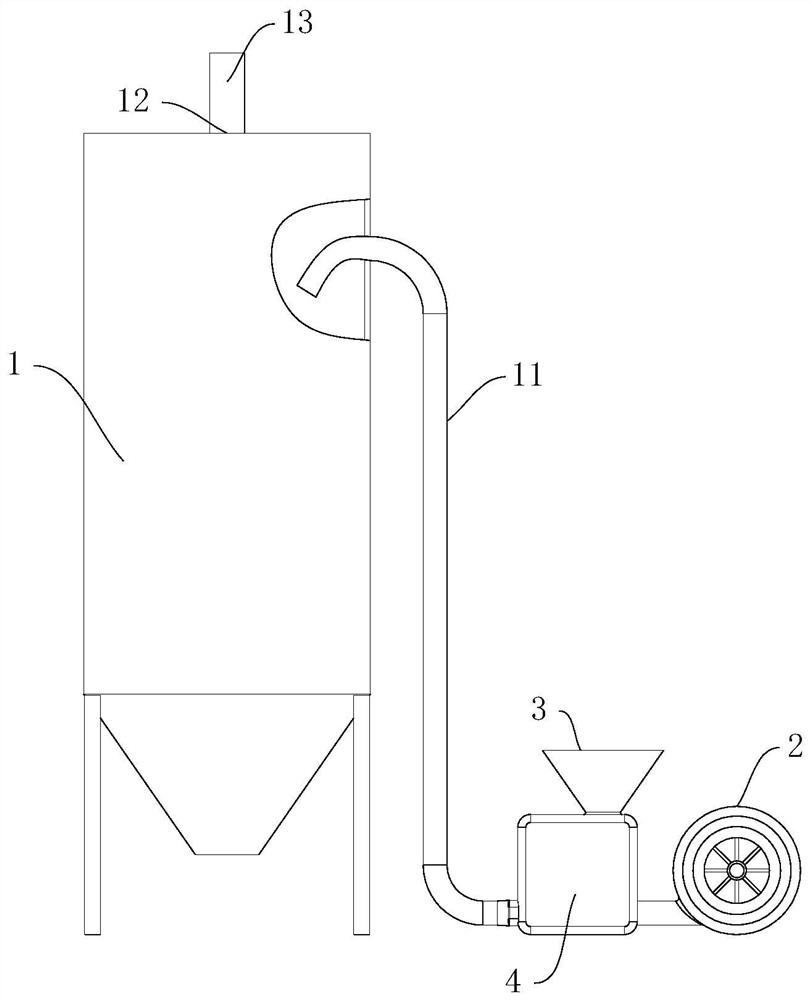 Molding sand collecting and cooling device