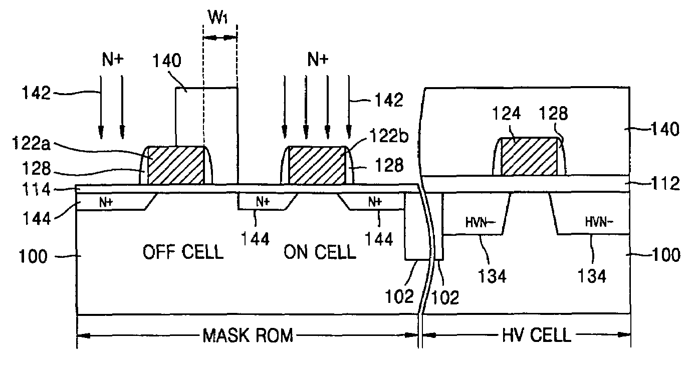 Method of manufacturing NOR-type mask ROM device and semiconductor device including the same