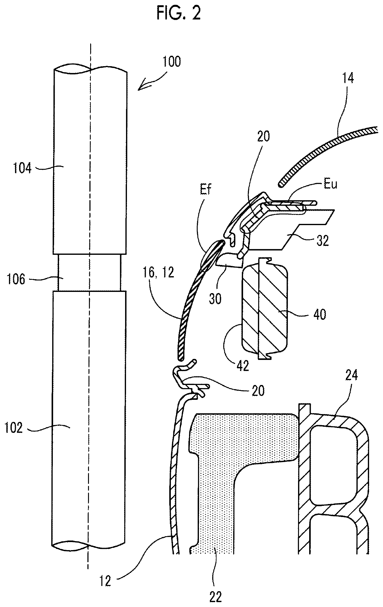 Vehicle front portion structure