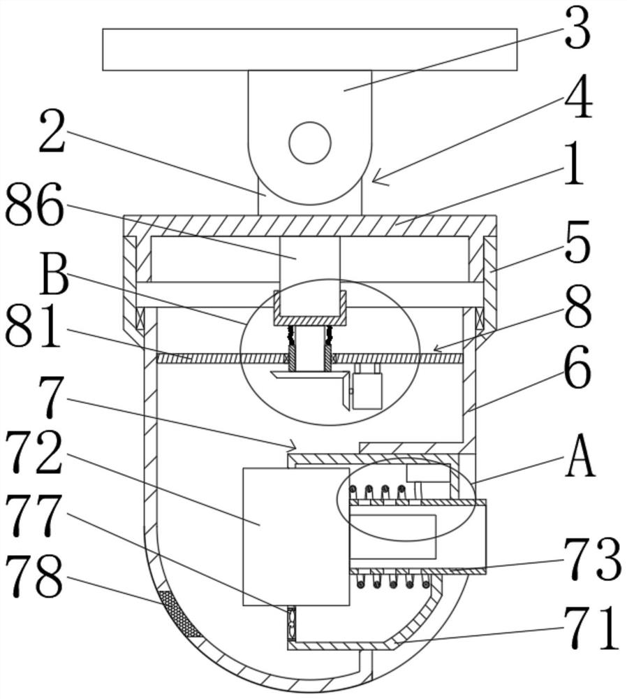 Angle-adjustable unattended monitoring device for outdoor advertising board