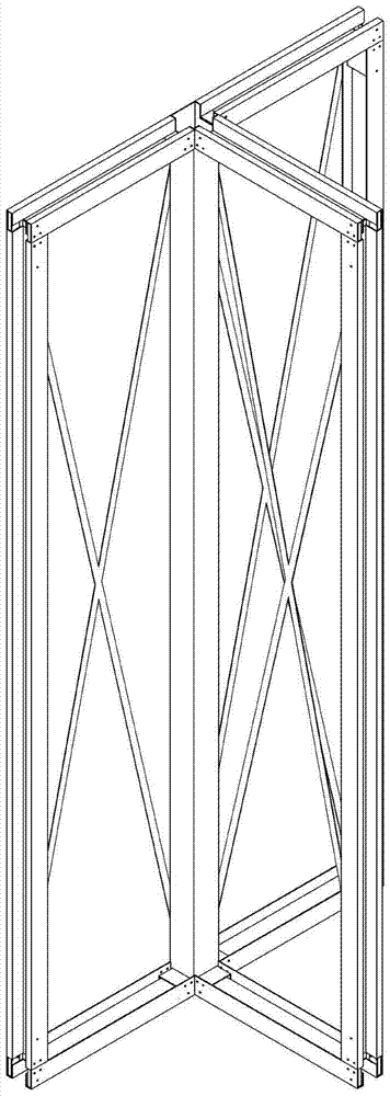 A prefabricated special-shaped light steel composite wall panel and its installation method