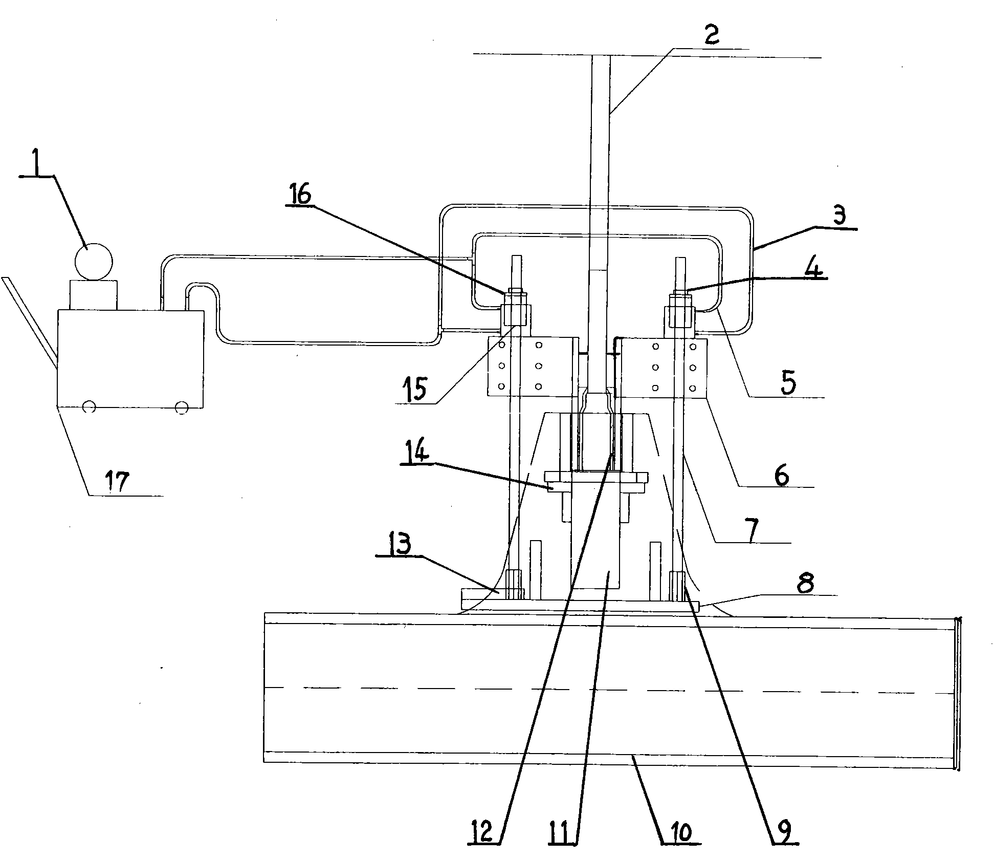 Device for regulating cable force and elevation of sling of suspension bridge