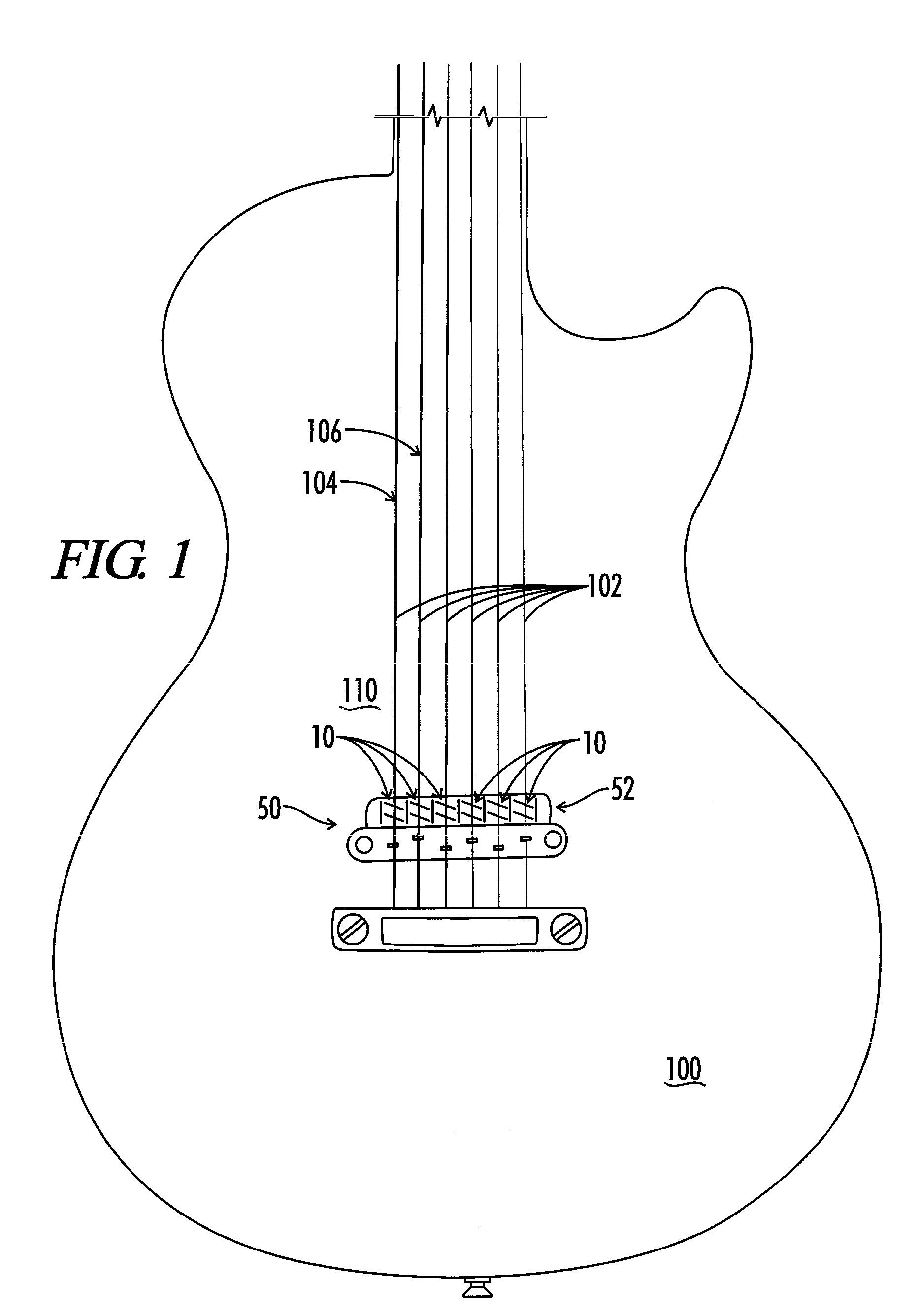 Pickup for digital guitar