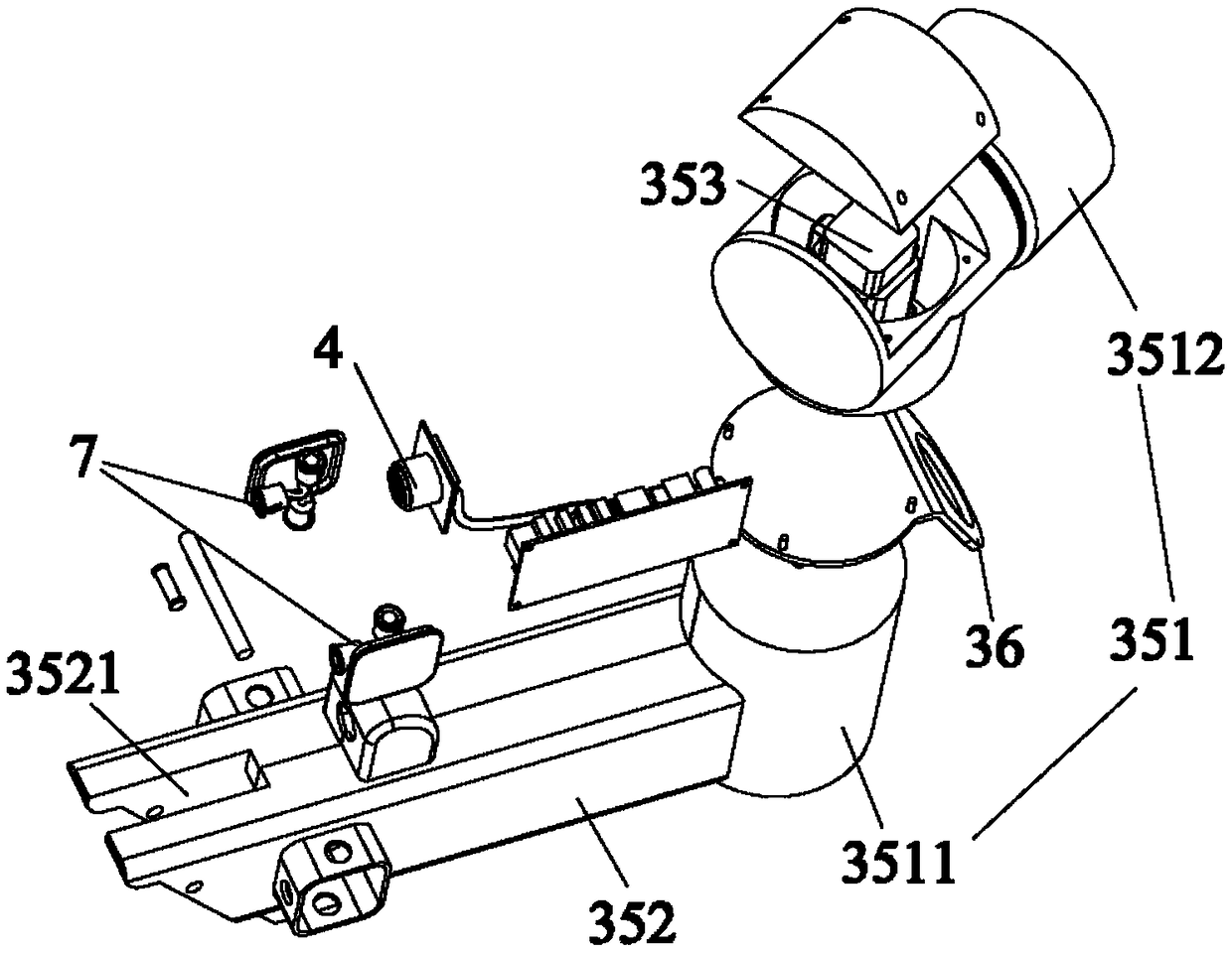 Manipulator type intelligent charge pile