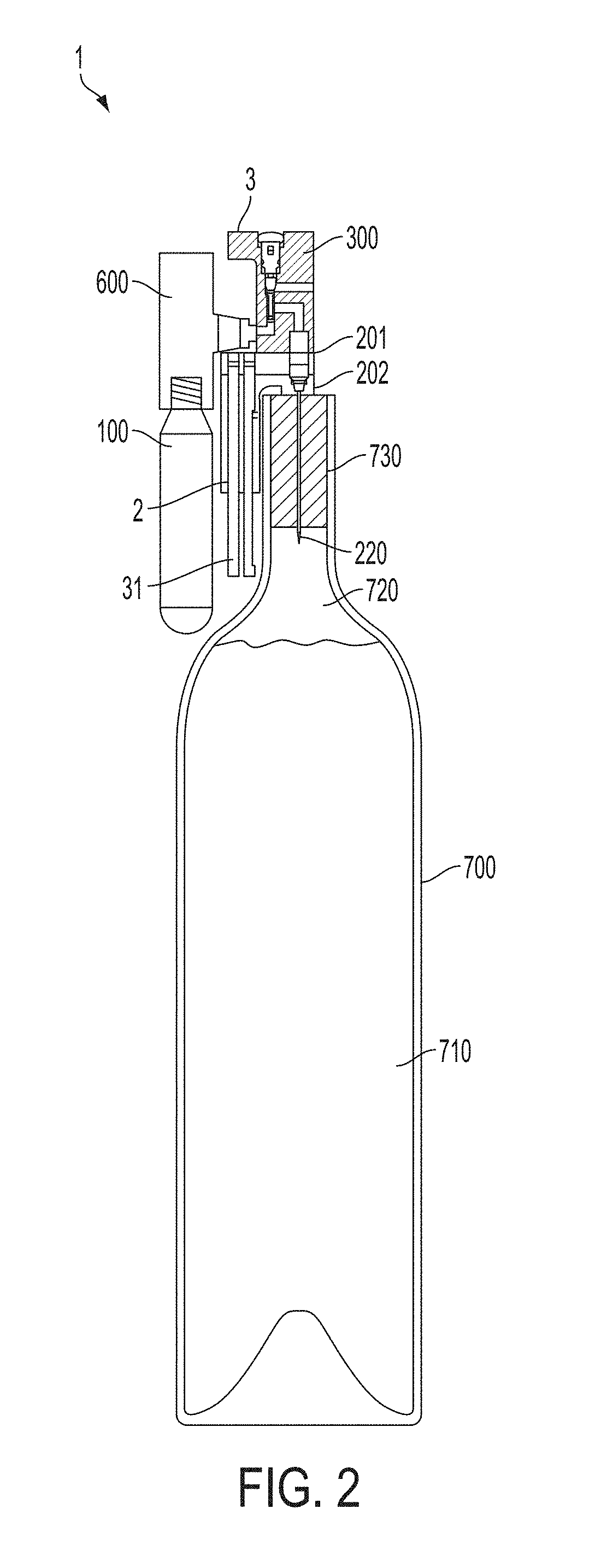 Method for extracting beverage from a bottle