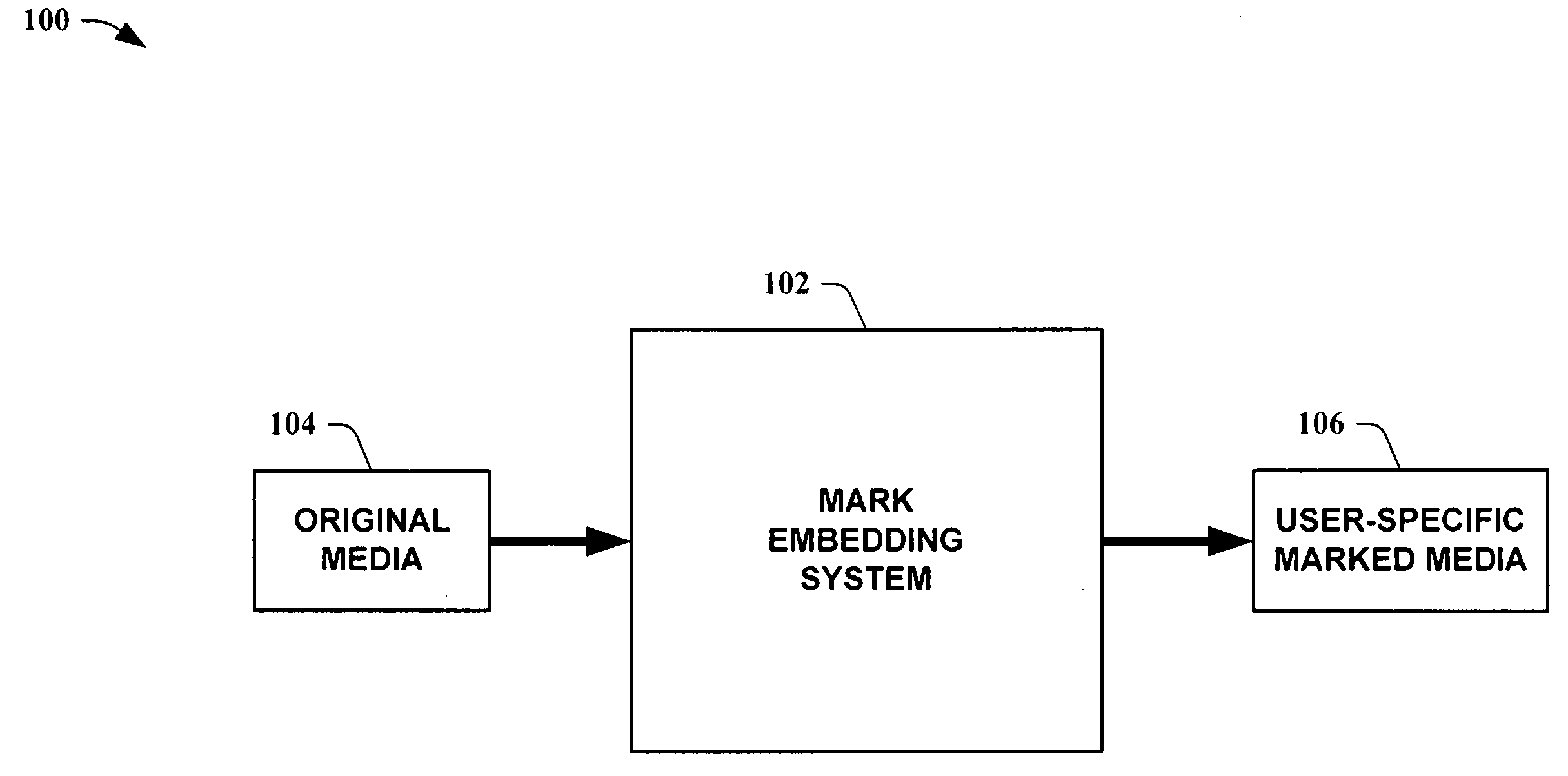 Media watermarking by biasing randomized statistics