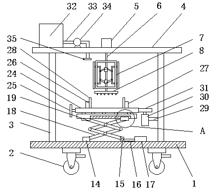 Adjustable type chemical engineering barrel efficient cleaning device and method