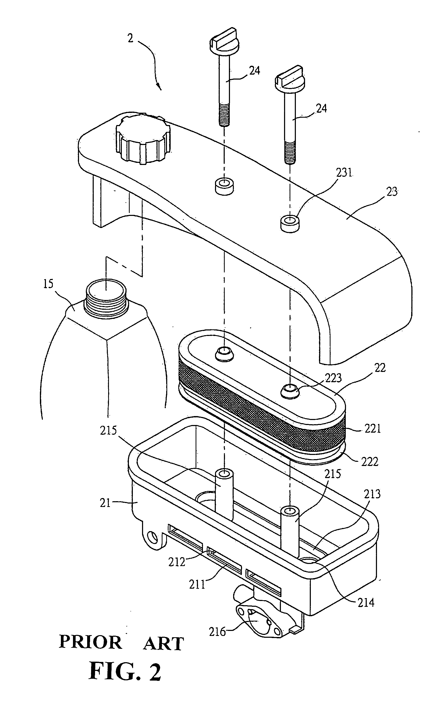 Air cleaner for engines