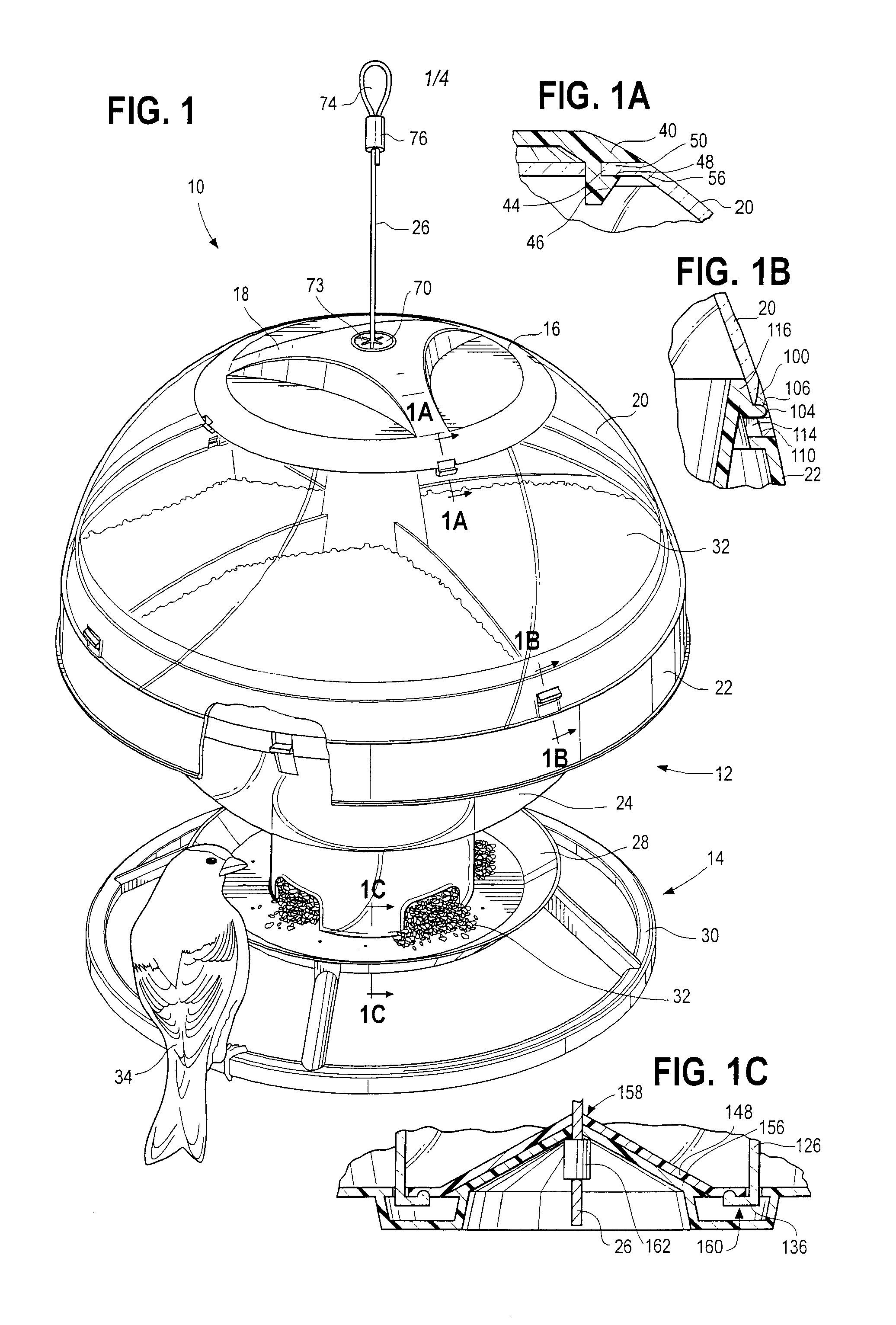 Wild bird feeder