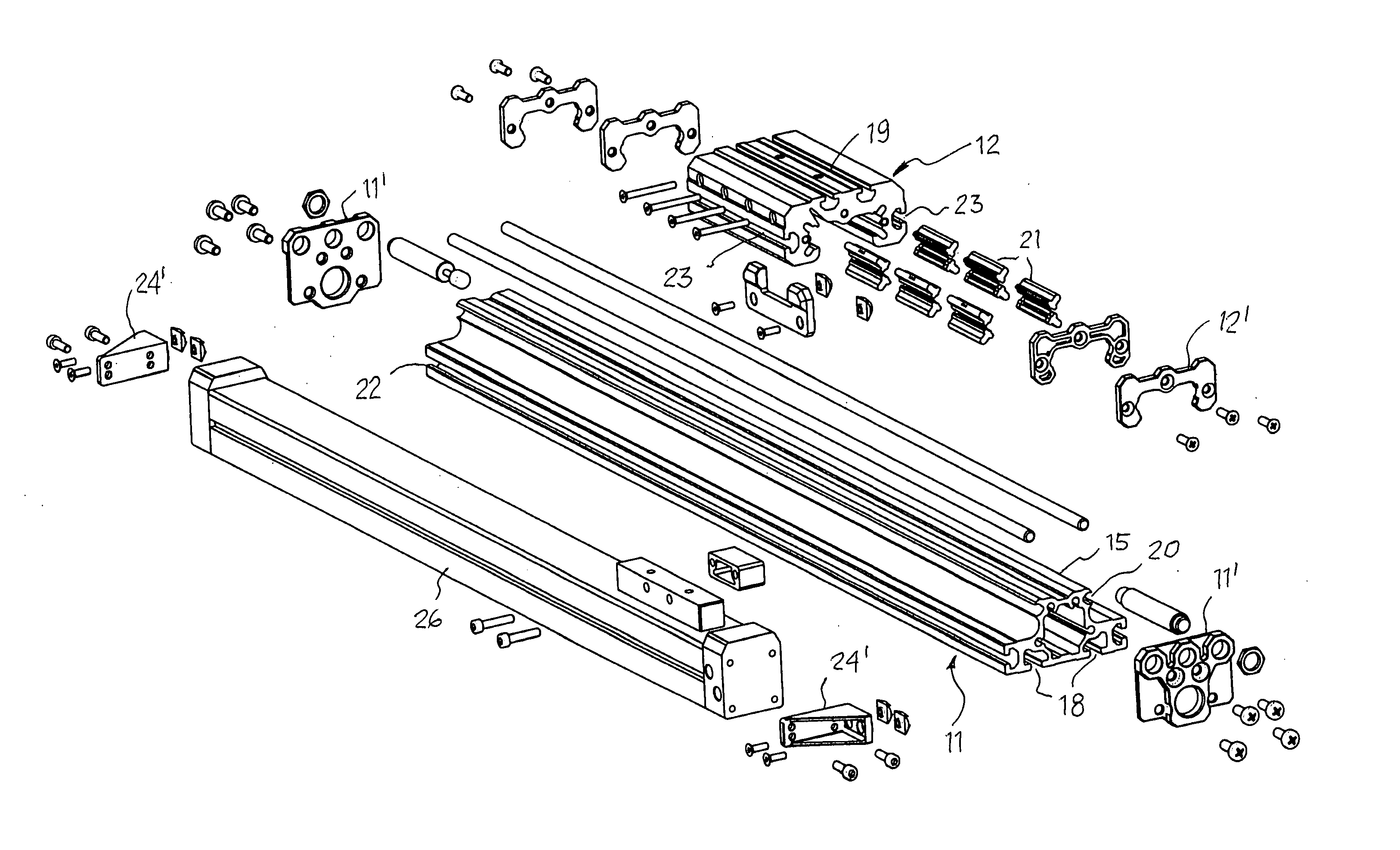 Structure of power driven linear operators