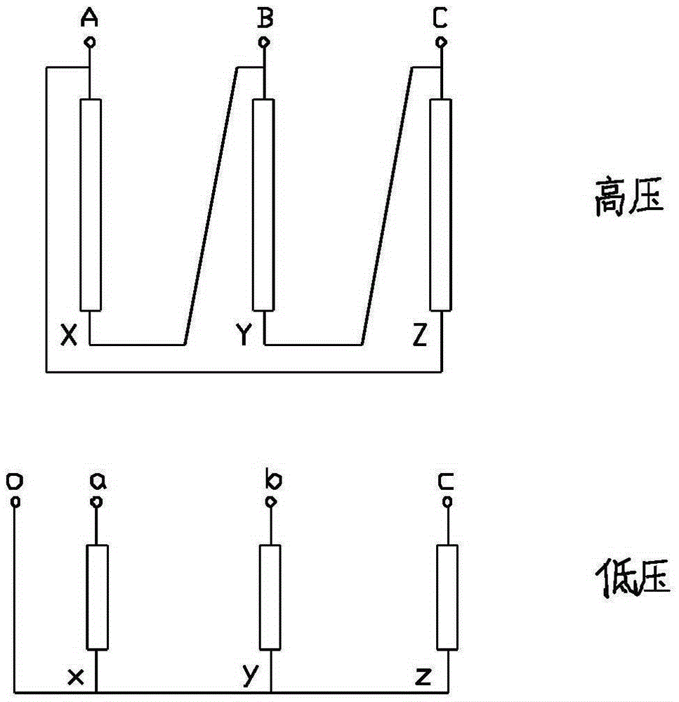 36-level high-precision capacitance and voltage adjusting transformer for distributing line