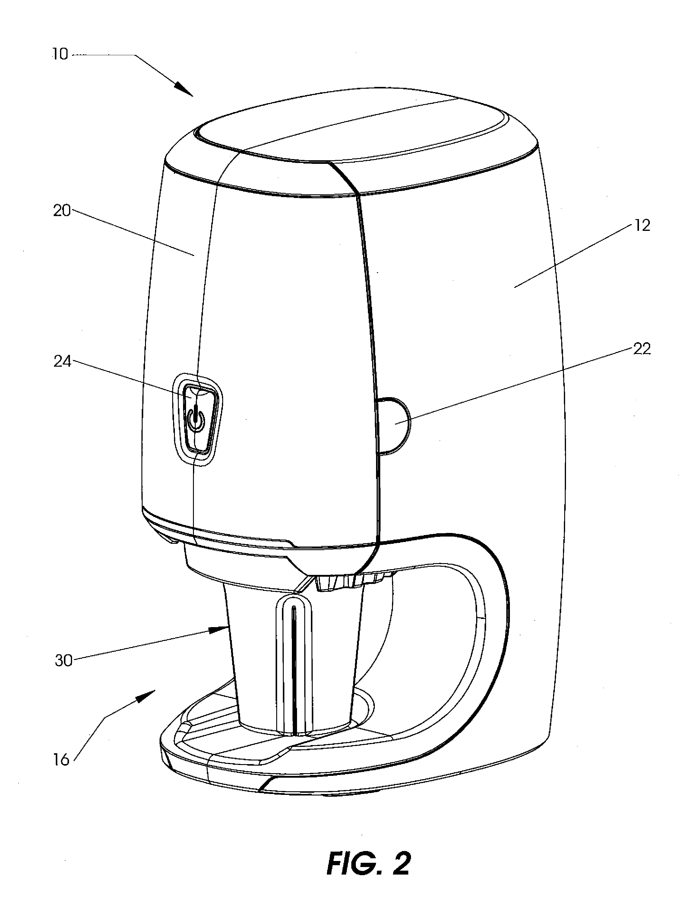 Removable cupholder for compact blender