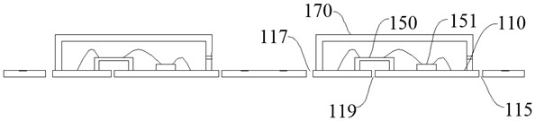 Silicon wheat system packaging structure and preparation method of silicon wheat system packaging structure