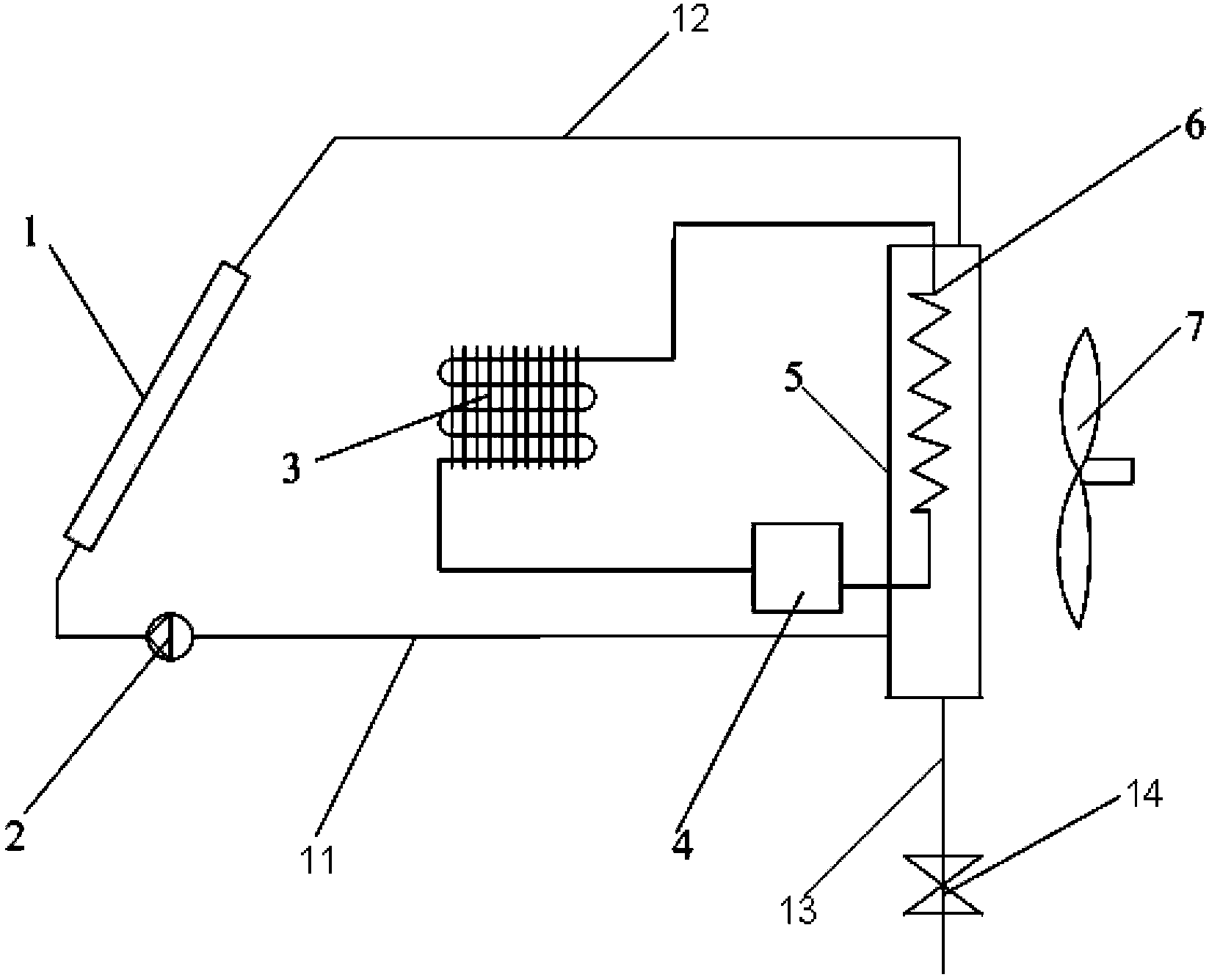 Intelligent solar heat pump heating system