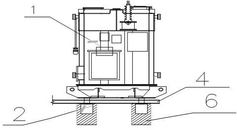 Sliding mounting method for large-sized transformer